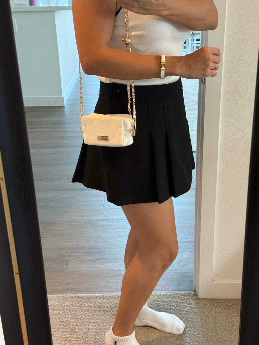 Yves Saint Laurent beauty White Chain Crossbody Bag